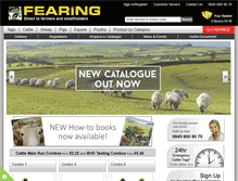 Tablet Screenshot of fearing.co.uk